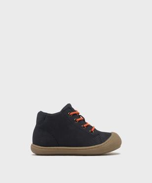 Chaussures premiers pas à lacets et zip bébé garçon – Buggy Shoes vue1 - BUGGY - GEMO