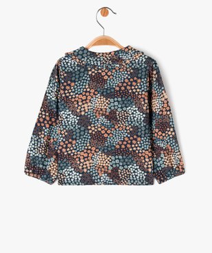 Blouse à manches longues avec col Claudine bébé fille vue3 - GEMO(BEBE DEBT) - GEMO
