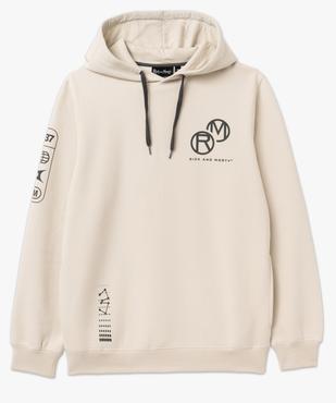 Sweat à capuche en molleton imprimé devant et dos homme - Rick & Morty vue5 - RICK ET MORTY - GEMO