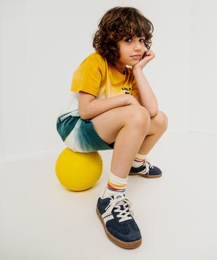 Bermuda en French Terry tie-and-dye garçon vue5 - GEMO 4G GARCON - GEMO