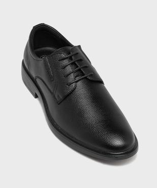 Derbies grainés à lacets et élastiques de confort homme vue5 - MARIO BALDANO - GEMO
