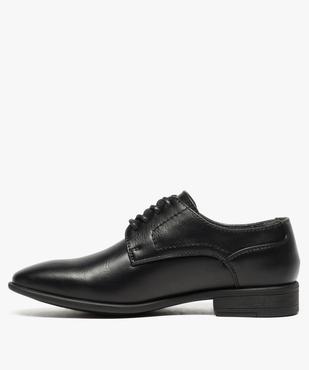 Derbies garçon unies à lacets vue3 - GEMO (ENFANT) - GEMO