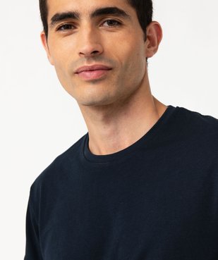 Tee-shirt à manches courtes et col rond homme vue1 - GEMO 4G HOMME - GEMO