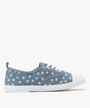 Baskets en toile fleurie et bout en gomme fille vue1 - VALENTINA BALDA - GEMO