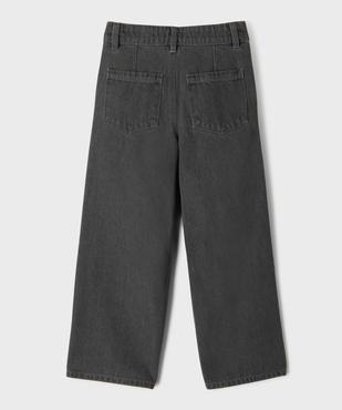 Jean wide leg à pinces avec taille ajustable fille vue4 - GEMO (ENFANT) - GEMO