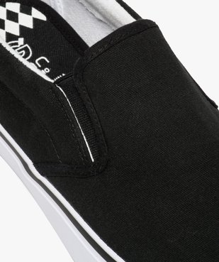Tennis homme en toile façon slippers à élastiques Dessus uni vue6 - GEMO (HOMME) - GEMO