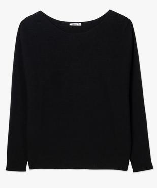 Pull femme en maille côtelée à manches chauve-souris vue4 - GEMO(FEMME PAP) - GEMO