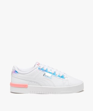 Baskets fille dessus en cuir uni à lacets avec détail métallisé - Puma vue1 - PUMA - GEMO