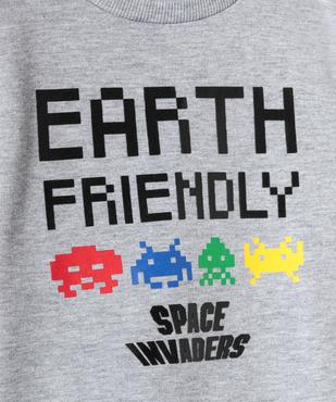 Sweat garçon avec inscription en relief – Space Invaders vue2 - GAME BOY - GEMO