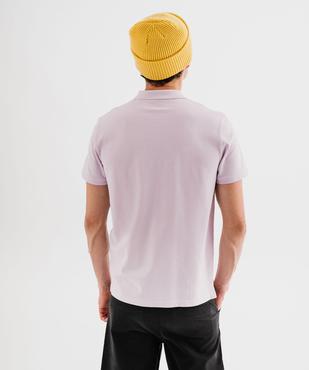 Polo à manches courtes en maille piquée homme vue3 - GEMO 4G HOMME - GEMO