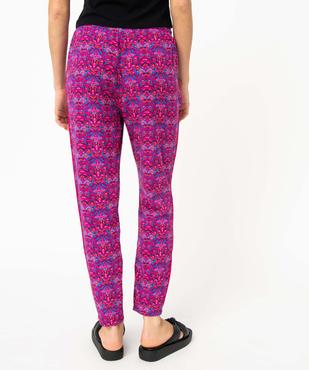Pantalon femme fluide imprimé vue3 - GEMO(FEMME PAP) - GEMO