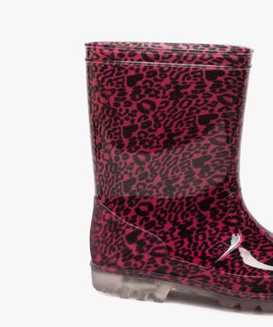 Bottes de pluie fille imprimées à semelle lumineuse vue6 - GEMO (ENFANT) - GEMO