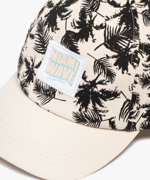 Casquette à motif palmier avec écusson Miami garçon  vue4 - GEMO (JUNIOR) - GEMO