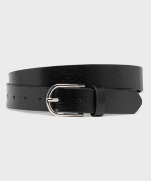 Ceinture vernie texturée femme vue1 - GEMO (ACCESS) - GEMO