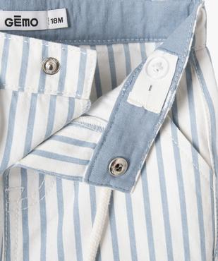 Bermuda bébé garçon en toile de coton vue2 - GEMO(BEBE DEBT) - GEMO