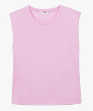 Tee-shirt femme à épaulettes sans manches vue4 - GEMO(FEMME PAP) - GEMO