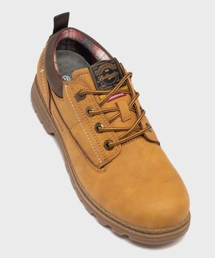 Derbies homme unis à semelle crantée et col rembourré vue12 - CARRERA - GEMO