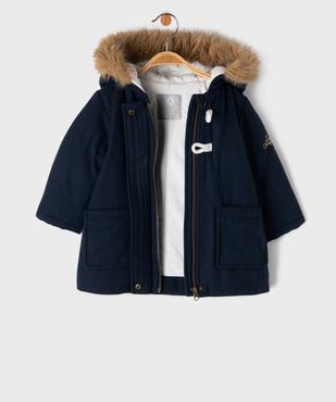 Manteau à capuche avec doublure velours bébé fille - LuluCastagnette vue4 - LULU CASTAGNETT - GEMO