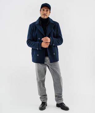 Pull col roulé en maille fine homme vue3 - GEMO 4G HOMME - GEMO