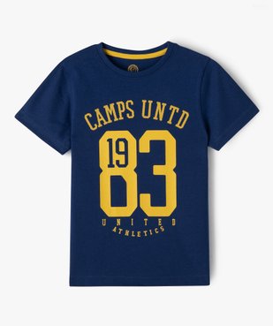 Tee-shirt manches courtes en coton imprimé garçon - Camps United vue2 - CAMPS G4G - GEMO