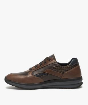 Baskets homme confort à lacets et zip vue3 - ZEN AIR - GEMO