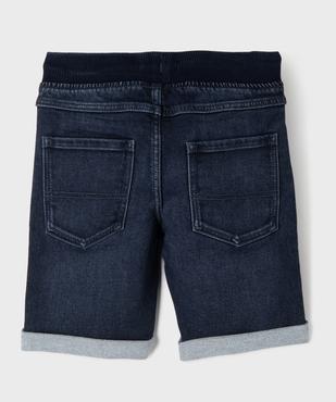 Short en jean stretch regular avec taille ajustable garçon vue3 - GEMO 4G GARCON - GEMO