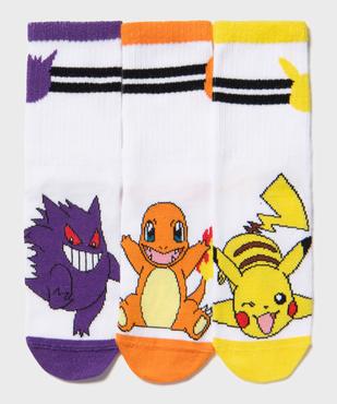 Chaussettes imprimées garçon (lot de 3) - Pokemon vue1 - POKEMON - GEMO