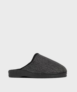 Chaussons mules confort à motifs chevrons homme vue2 - G'FLEX GEMO FOR GOOD - GEMO