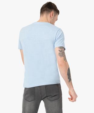 Tee-shirt à manches courtes et col rond homme vue3 - GEMO 4G HOMME - GEMO