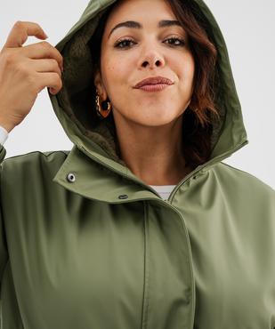 Parka imperméable à capuche avec doublure chaude femme grande taille vue3 - GEMO (G TAILLE) - GEMO