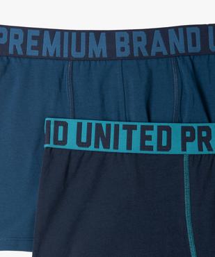 Boxer homme grande taille uni avec ceinture imprimée (lot de 2)  vue2 - GEMO 4G HOMME - GEMO