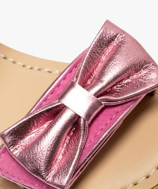 Sandales en cuir à scratch et gros nœud bébé fille - Na! vue6 - NA! GEMO FOR GOOD - GEMO