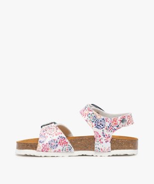 Sandales fille à brides à boucle et semelle liège vue3 - GEMO (ENFANT) - GEMO