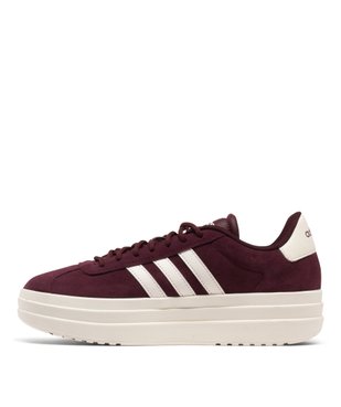 Baskets en cuir VL Court bold avec semelle plateforme femme - Adidas vue10 - ADIDAS - GEMO