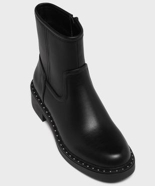 Boots zippées à clous et à petit talon femme vue5 - 5 MILES - GEMO