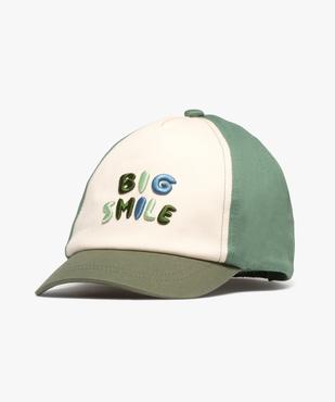 Casquette tricolore avec message brodé bébé vue1 - GEMO 4G BEBE - GEMO
