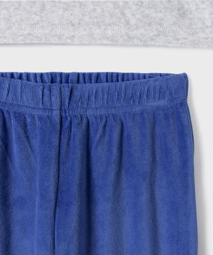 Pyjama en velours 2 pièces bicolore motif chien garçon vue3 - GEMO (ENFANT) - GEMO