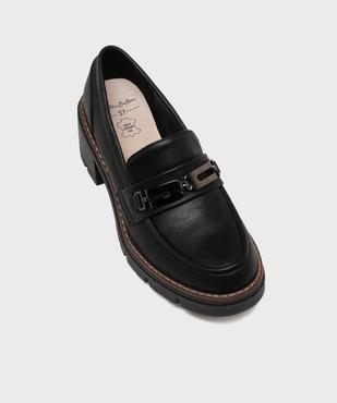 Mocassins avec bijou métallique sur semelle crantée femme - Valentina Baldano vue5 - VALENTINA BALDA - GEMO