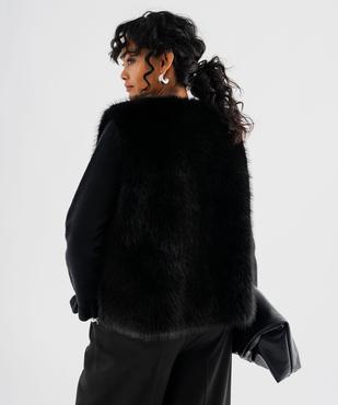 Veste sans manches en fourrure imitation femme vue8 - GEMO 4G FEMME - GEMO