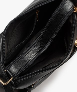 Sac besace souple à multiples poches zippées femme vue3 - GEMO (ACCESS) - GEMO