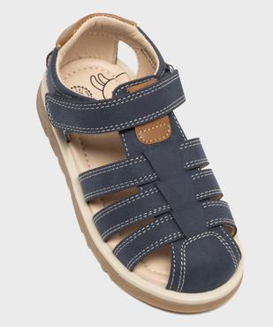 Sandales à scratch avec talon et bout fermés garçon - Buggy Shoes vue5 - BUGGY - GEMO