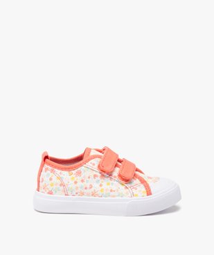 Tennis bébé fille en toile imprimée mille fleurs vue1 - GEMO 4G BEBE - GEMO