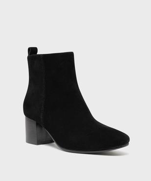 Boots à talon dessus cuir femme - Tanéo vue2 - TANEO - GEMO