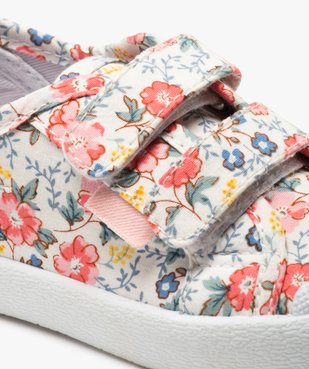 Baskets fille en toile à scratch et bout renforcé vue6 - GEMO 4G FILLE - GEMO