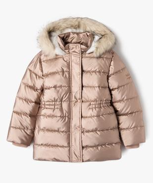 Parka déperlante à capuche avec doublure peluche fille vue1 - GEMO 4G FILLE - GEMO