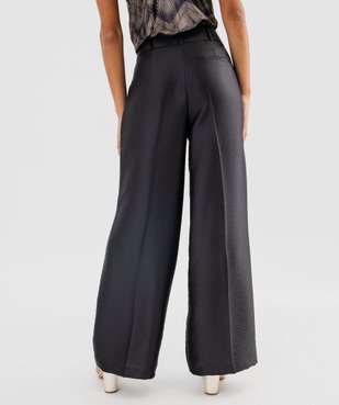 Pantalon de soirée coupe large en matière satinée femme vue3 - GEMO(FEMME PAP) - GEMO