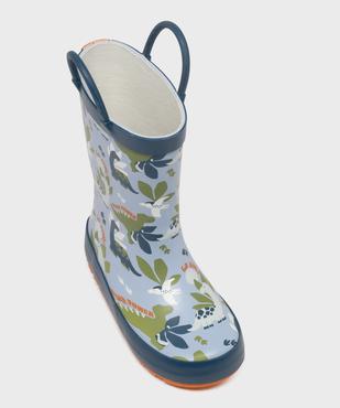 Bottes de pluie imprimé dinosaures garçon vue5 - 5 MILES - GEMO