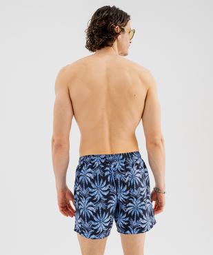 Short de bain à motif palmiers avec taille ajustable homme vue3 - GEMO 4G HOMME - GEMO