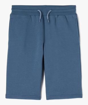 Bermuda en jersey molletonné et taille élastiquée garçon vue1 - GEMO (JUNIOR) - GEMO