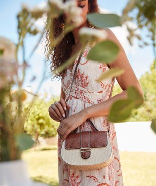 Sac à main femme compact et rond à décor en relief vue5 - GEMO (ACCESS) - GEMO